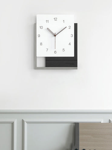 EMITDOOG Square Wall Clock Living Room Nordic Luxury Clock