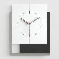 EMITDOOG Square Wall Clock Living Room Nordic Luxury Clock