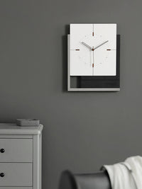 EMITDOOG Square Wall Clock Living Room Nordic Luxury Clock